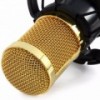 Kit Microfono Condensador Bm800 Tarjeta Usb Youtuber Negro