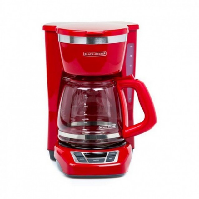 Cafetera Black\u0026decker Programable 12 Tazas Roja