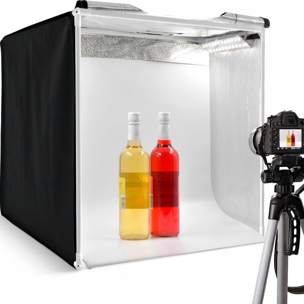 Caja De Luz Para Fotografía Profesional Portátil (50x50x50 Cm