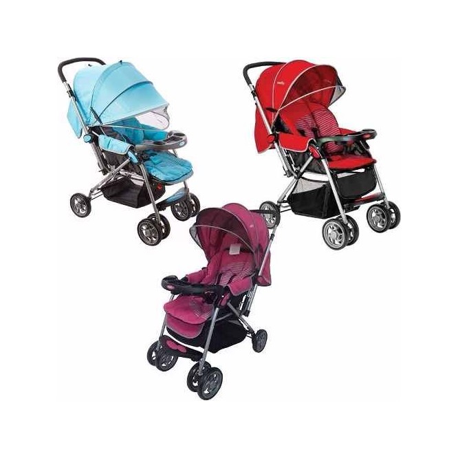 Carriola Carreola Evenflo Grand Trip Colores Azul Roja Rosa