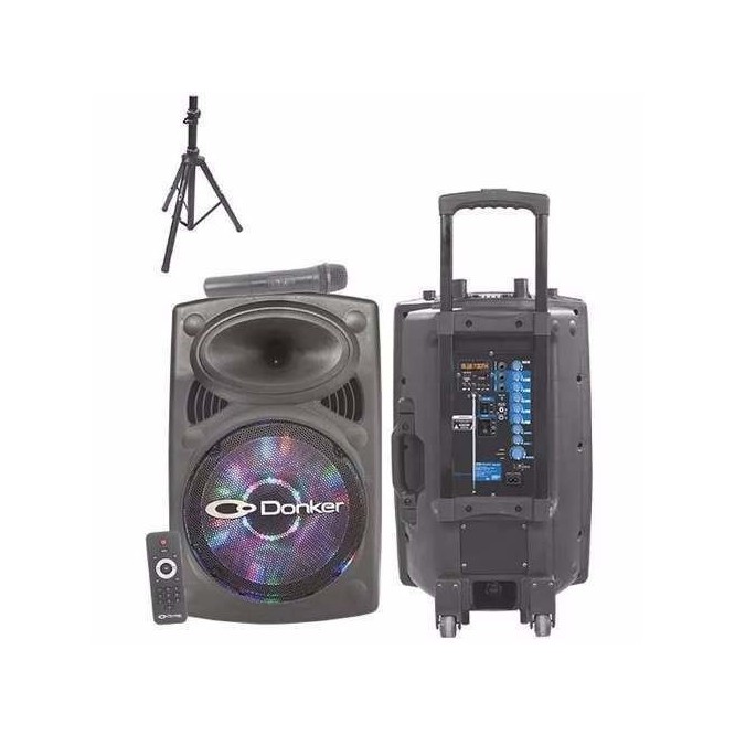 Bafle Bocina 15 Recargable Bluetooth Usb Sd Aux 9300w Donker