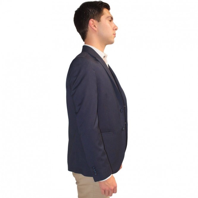 Saco Casual Hombre Corte Skinny Blazer Formal Azul Marino